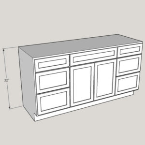 Vanity Sink Drawer Base